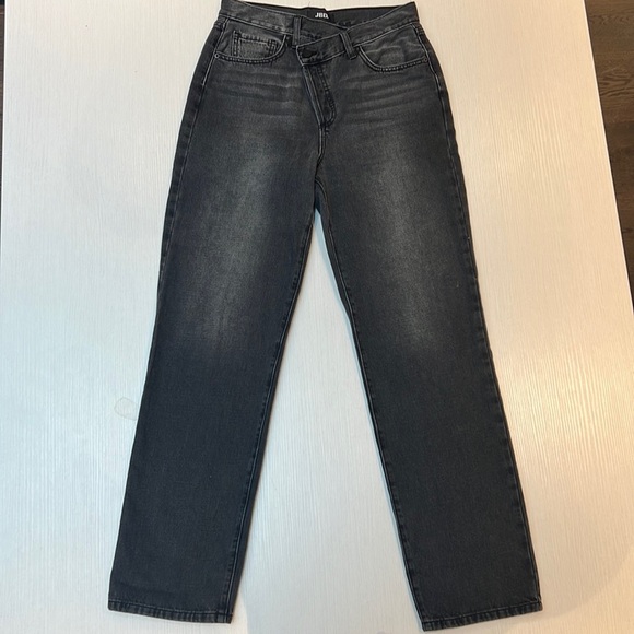 Just black denim cris cross jean - Picture 2 of 7